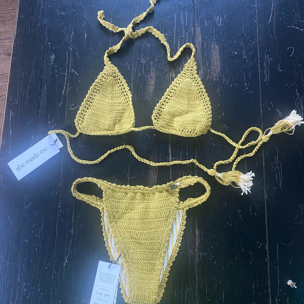 Crochet she made me bikini set